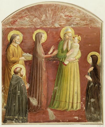 La Presentazione al Tempio, da una serie di stampe realizzate dalla Arundel Society da Fra Angelico